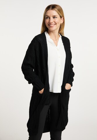 Usha Knit Cardigan in Black: front