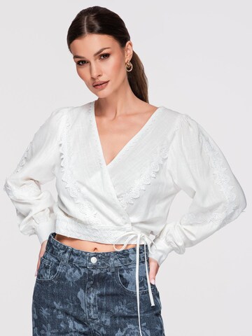 Camicia da donna di Ombre in bianco