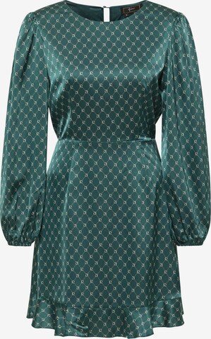 Robe-chemise faina en vert : devant