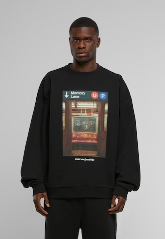 MT Upscale Sweatshirt 'Memory Lane' in Black: front