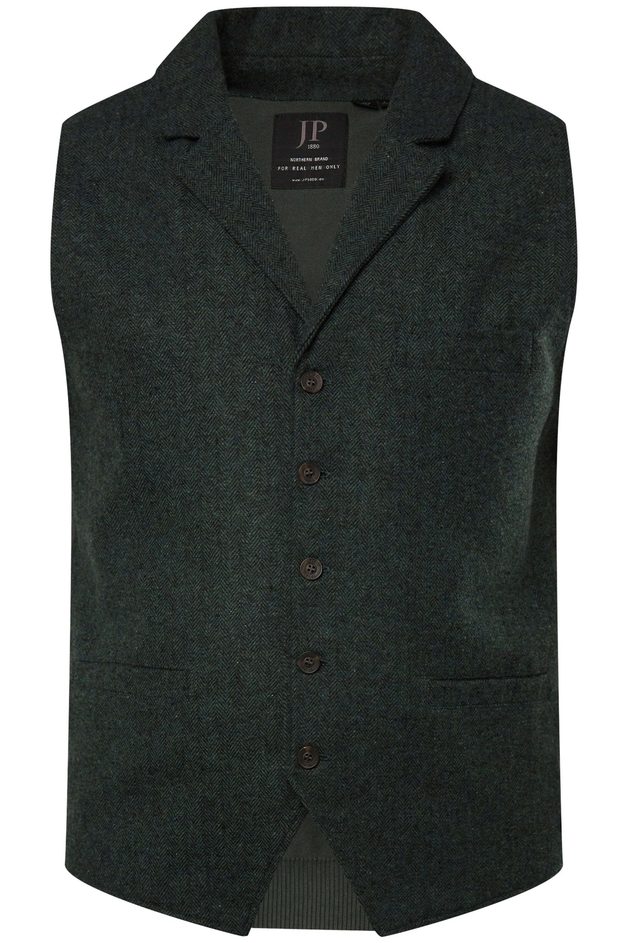 JP1880 Weste in Grün: Vorderseite