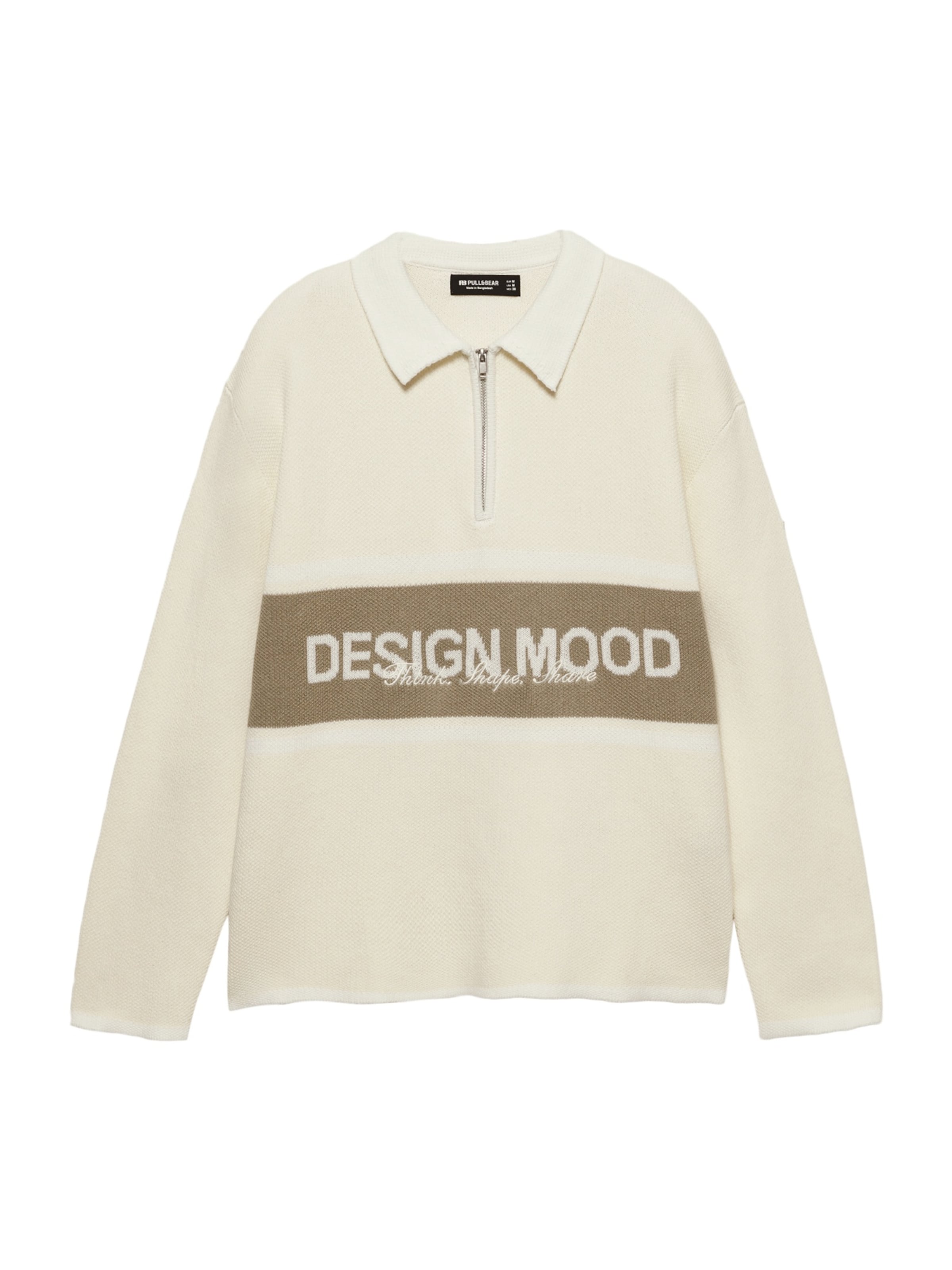 Pull&Bear Pullover i hvid: forside