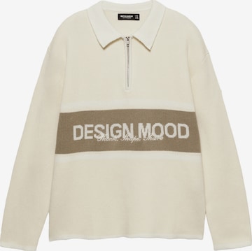 Pull&Bear Neulepaita värissä valkoinen: etupuoli