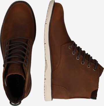 TOMS Lace-Up Boots in Brown