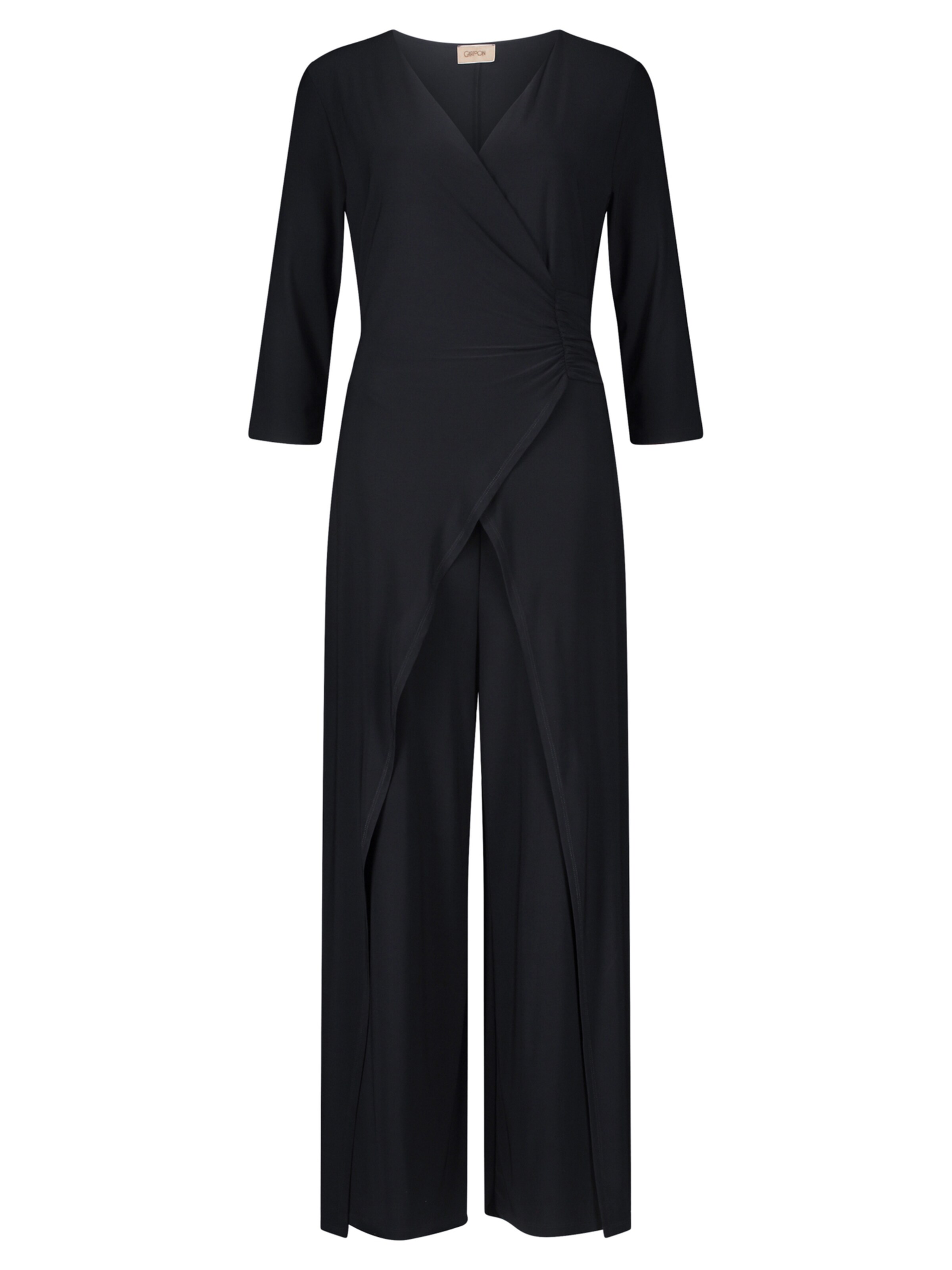 Cartoon Jumpsuit in Zwart: voorkant