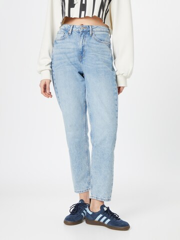 QS Tapered Jeans i blå: forside