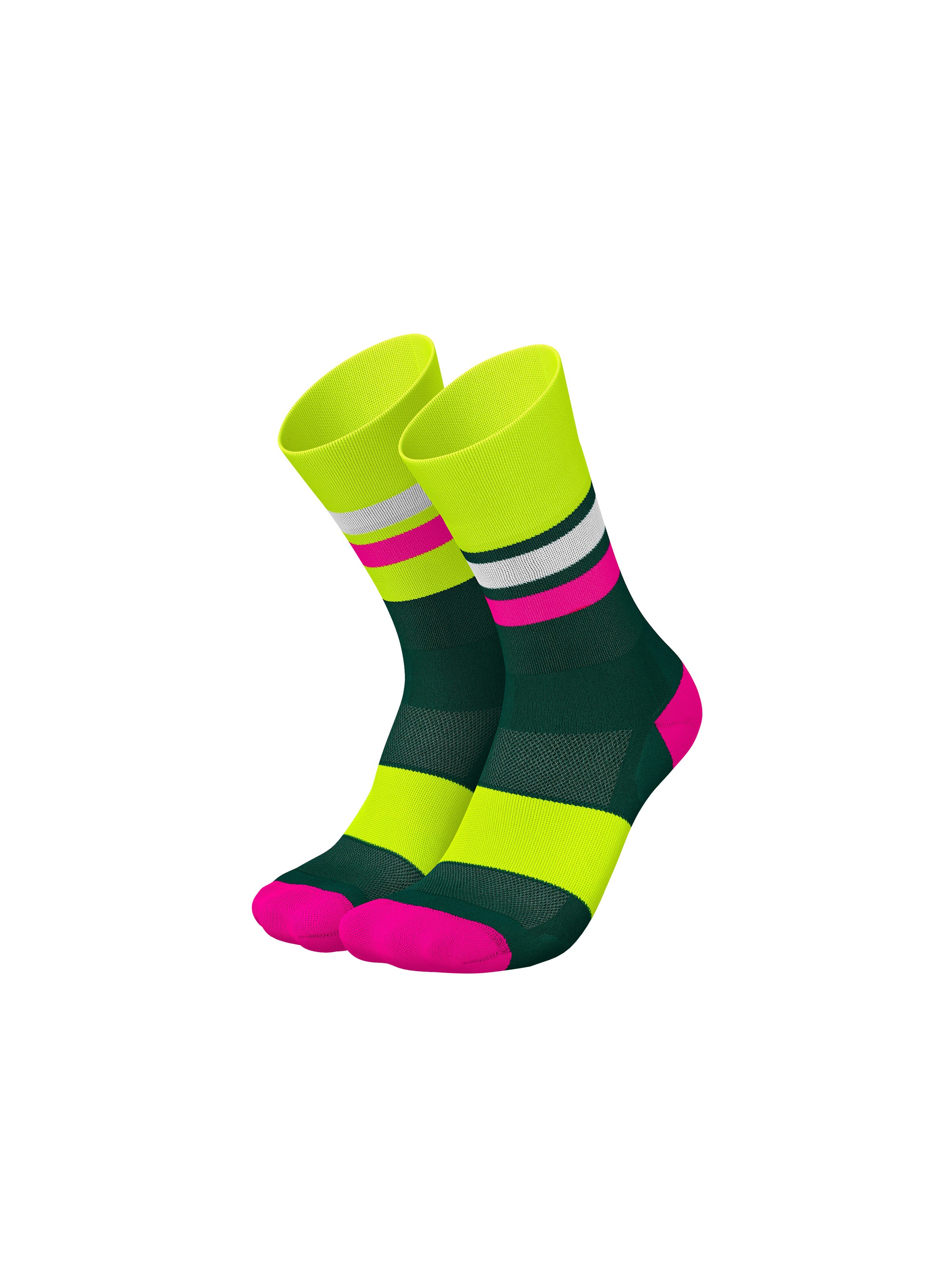 INCYLENCE Athletic Socks 'TRACKS' in Yellow: front