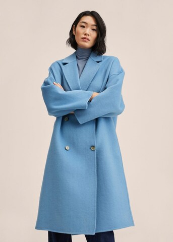 MANGO Between-Seasons Coat 'Picarol' in Blue: front