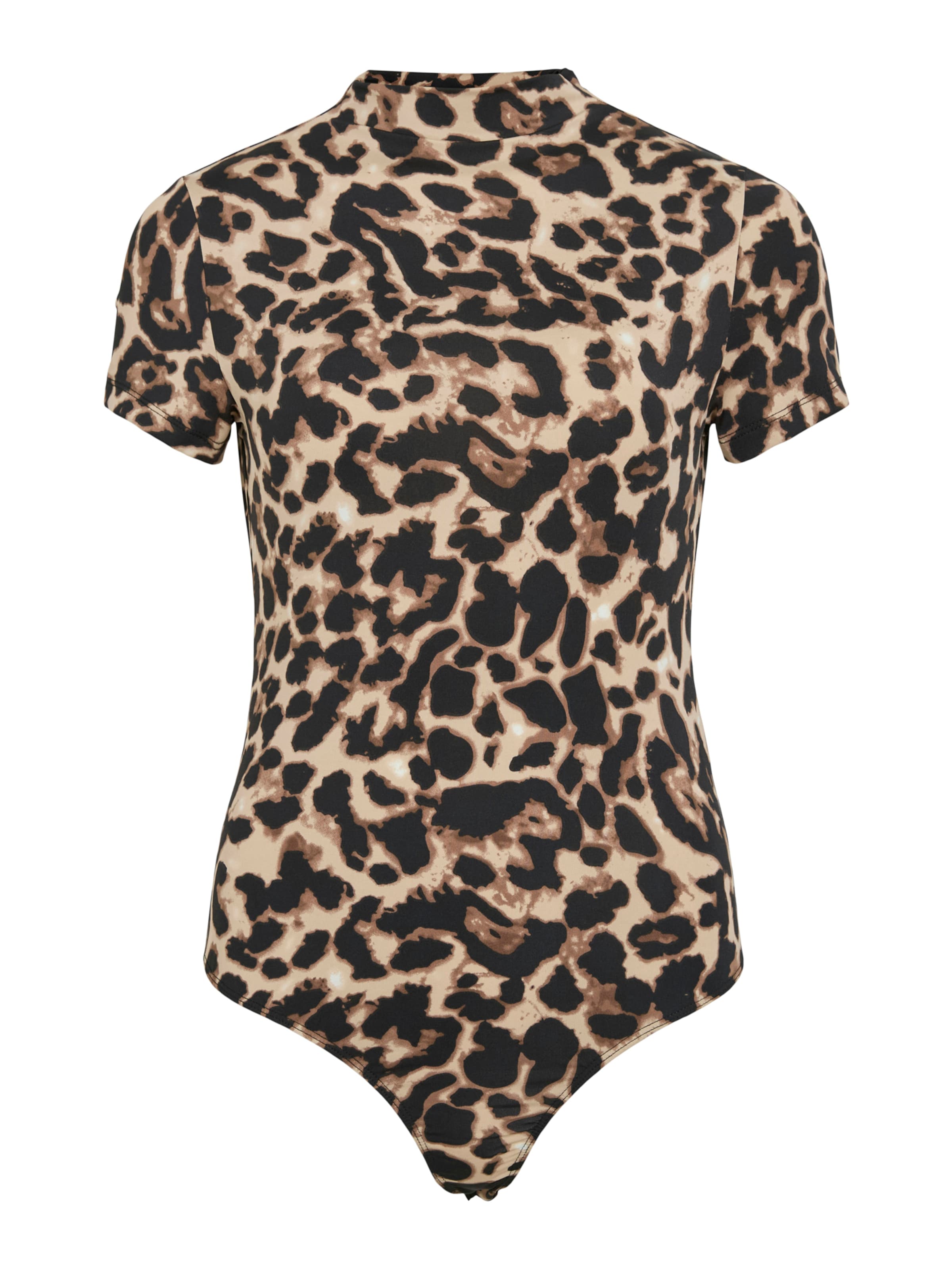 VILA Shirt bodysuit 'VILEOA' in Sepia / Light brown / Black, Item view