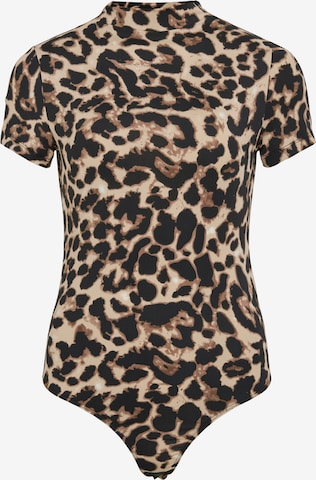 VILA Shirtbody 'VILEOA' in Braun: Vorderseite