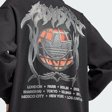 ADIDAS ORIGINALS Sweatshirt 'Flames Concert' in Black