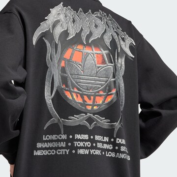 ADIDAS ORIGINALS Sweatshirt 'Flames Concert' in Zwart