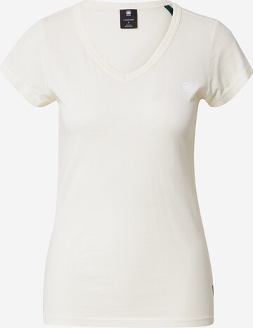 T-shirt G-Star RAW en beige : devant