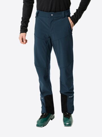 VAUDE Regular Outdoor Pants 'Larice IV' in Blue: front