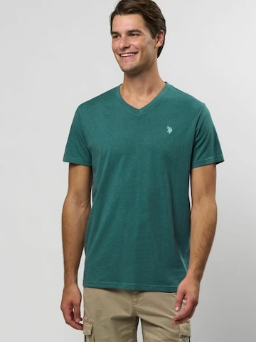 U.S. POLO ASSN. Tričko ' Cem V ' – zelená: přední strana