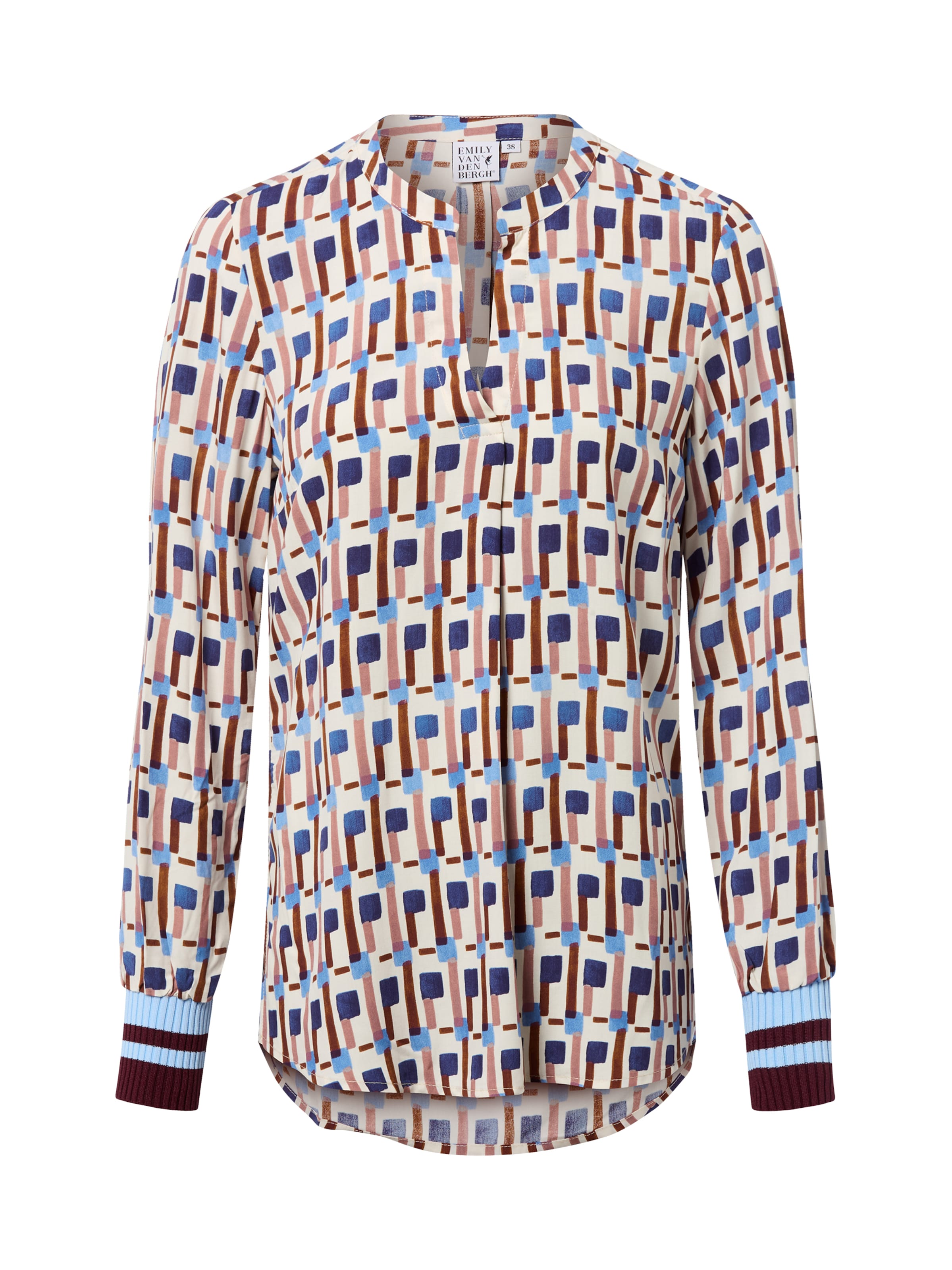 Emily Van Den Bergh Blouse in Blue: front