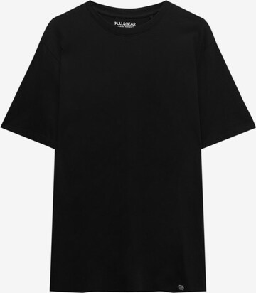 T-Shirt Pull&Bear en noir : devant