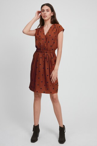 ICHI Summer Dress 'IHBRUCE' in Brown