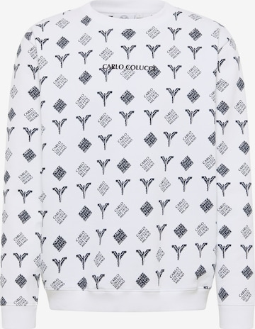 Sweat-shirt 'Faistnauer' Carlo Colucci en blanc : devant