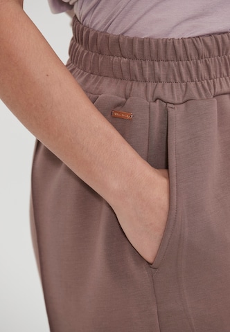 Athlecia Wide leg Sportbroek 'Jacey' in Bruin