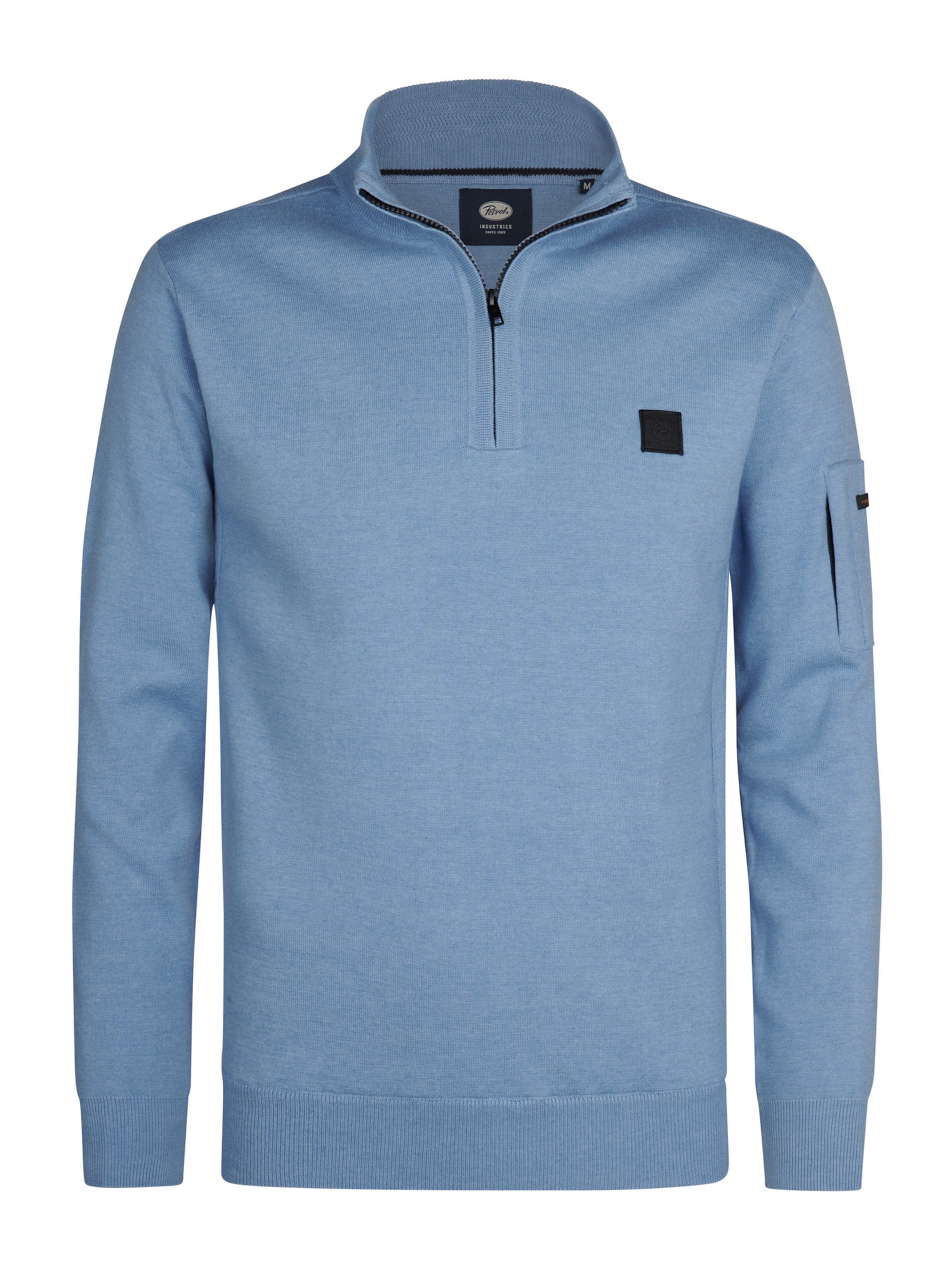 Petrol Industries Trui 'Aspen' in Blauw: voorkant