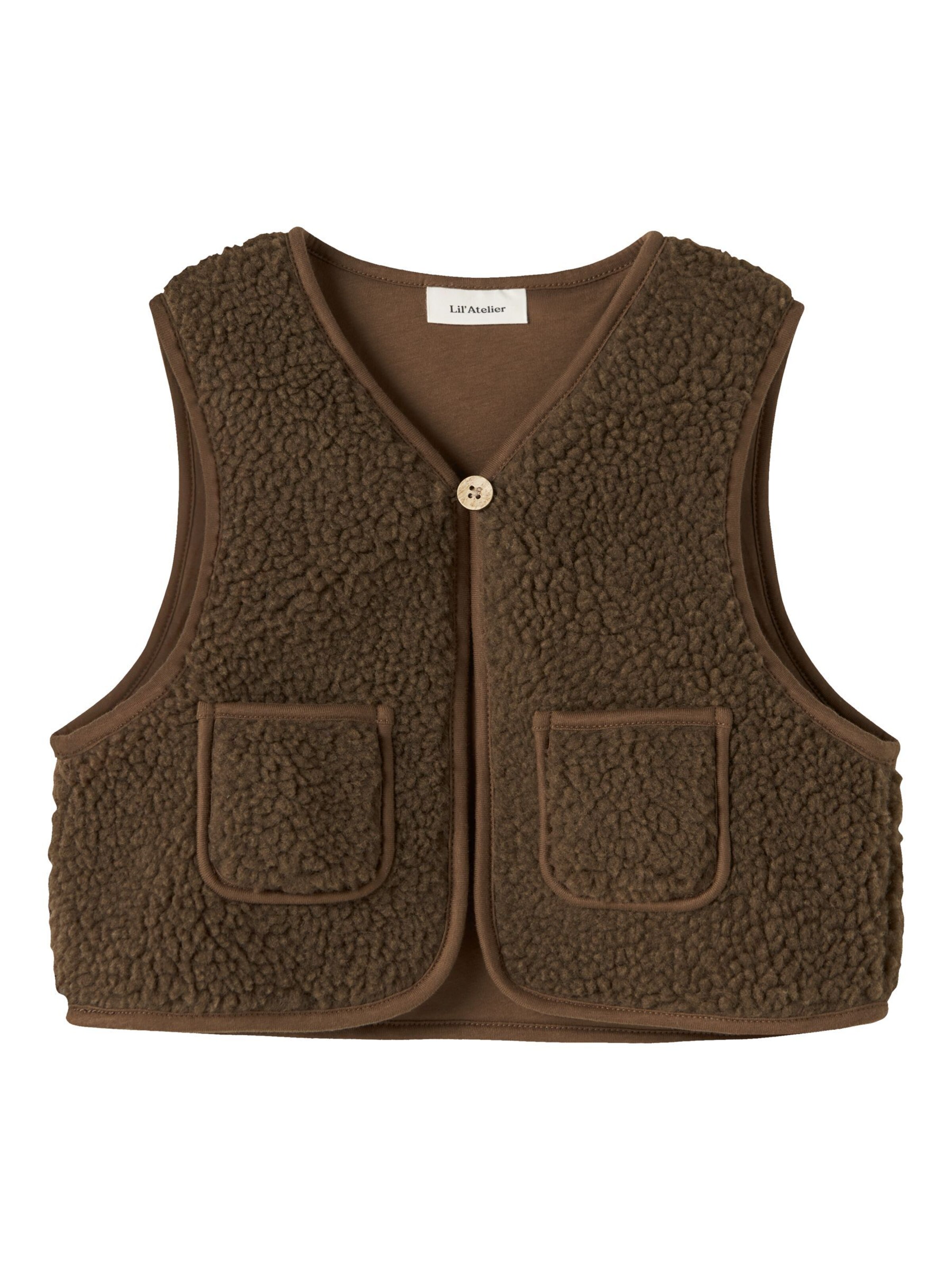 NAME IT Bodywarmer in Bruin: voorkant