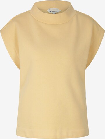 Sweat-shirt TOM TAILOR en jaune : devant