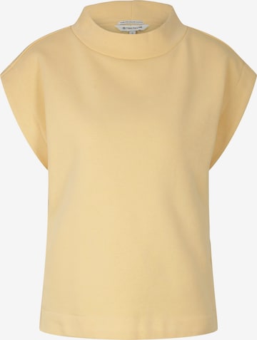 TOM TAILOR - Sweatshirt em amarelo: frente