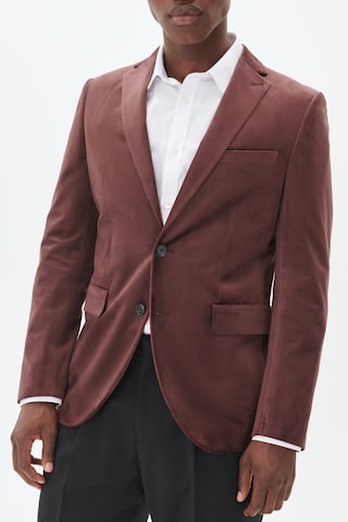 Matinique Slim fit Blazer in Brown