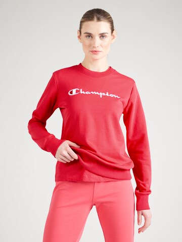 Champion Authentic Athletic Apparel - Sudadera en rojo: frente