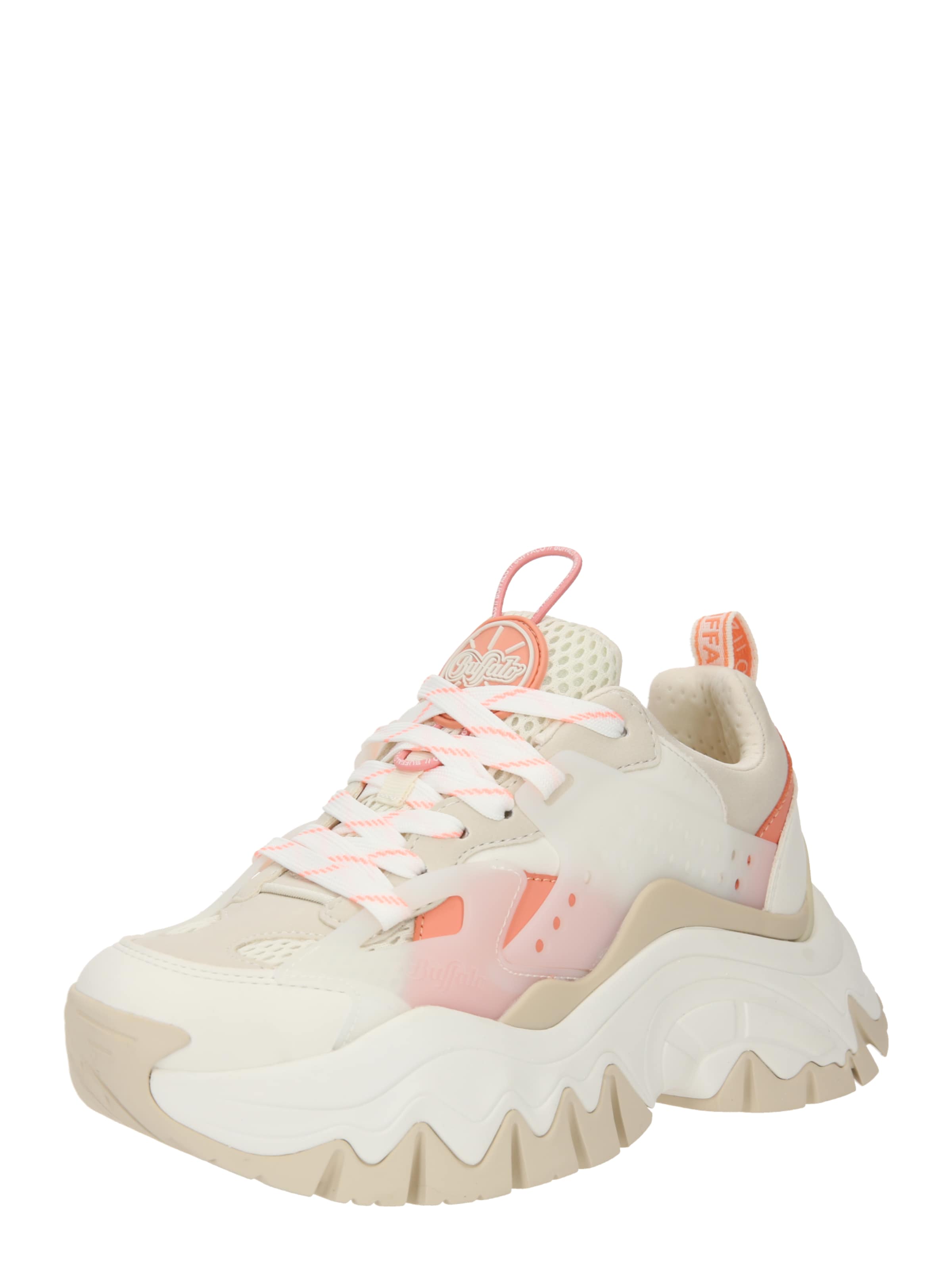BUFFALO Baskets basses en beige / abricot / blanc, Vue avec produit