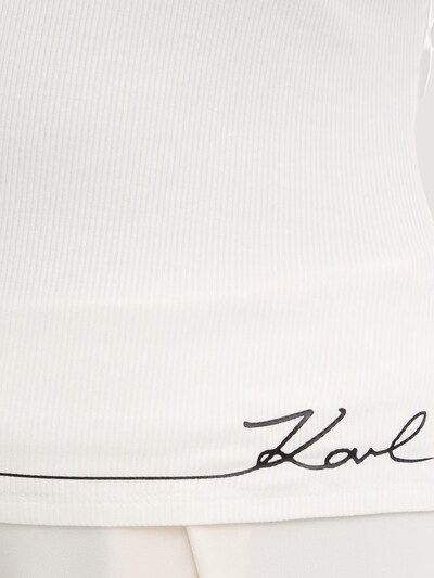 Top 'SIGNATURE LOUGE TANK TOP B2W44008' in XS KARL LAGERFELD JEANS di colore crema, Visualizzazione prodotti