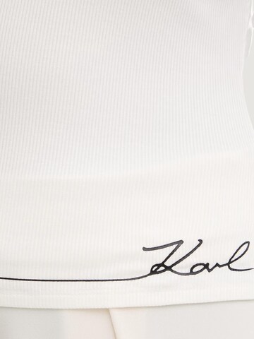 Top 'SIGNATURE LOUGE TANK TOP B2W44008' di KARL LAGERFELD JEANS in beige