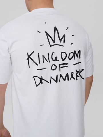 Dxnmxrk - Camiseta 'Gusbert' en blanco