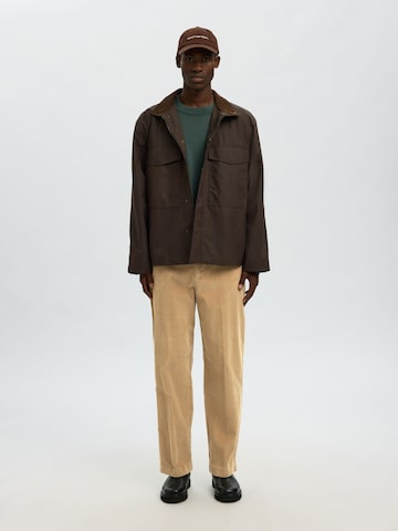SELECTED Loose fit Trousers in Brown