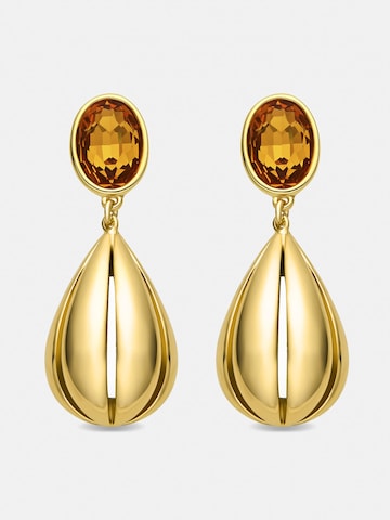 Orecchini 'Goneth' di Luxenter in arancione: frontale