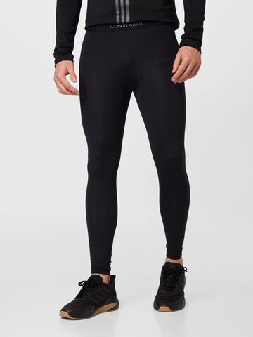 Calvin Klein Sport Skinny Kalhoty – černá: přední strana