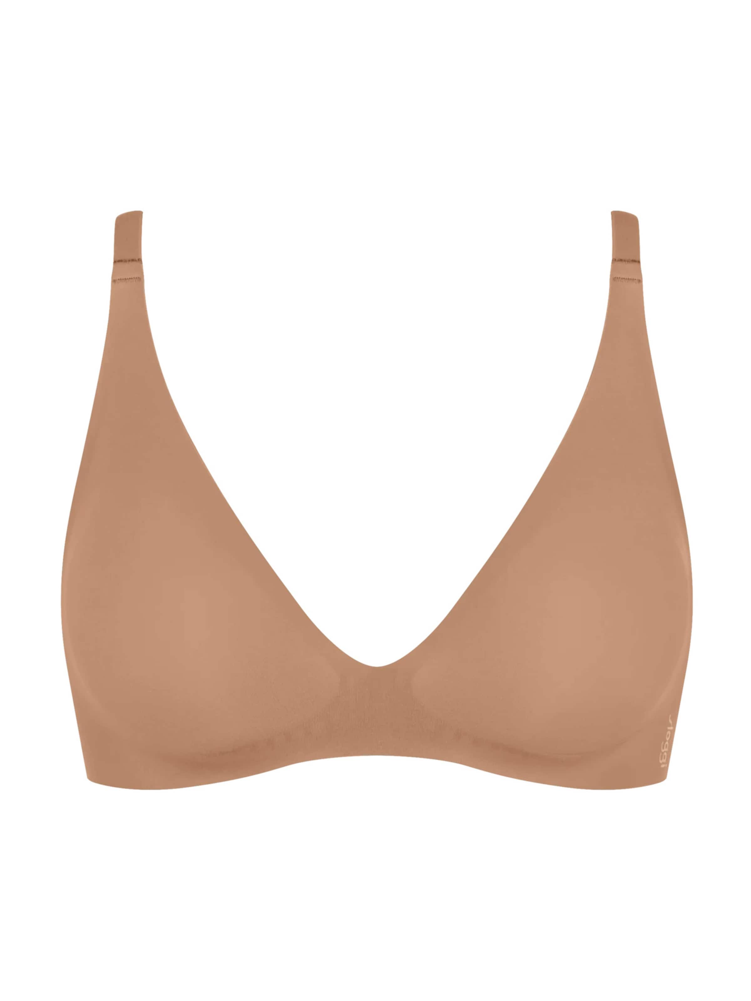 SLOGGI Trojúhelníková Podprsenka 'ZERO Feel 2.0' – hnědá: přední strana