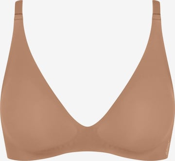 SLOGGI Trojúhelníková Podprsenka 'ZERO Feel 2.0' – hnědá: přední strana