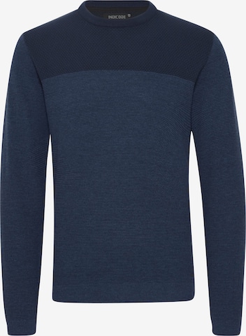 Pull-over ' Label ' INDICODE JEANS en bleu : devant