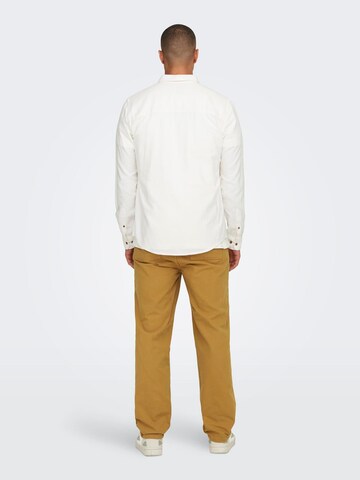 Only & Sons Slim fit Overhemd 'ONSGUDMUND' in Wit