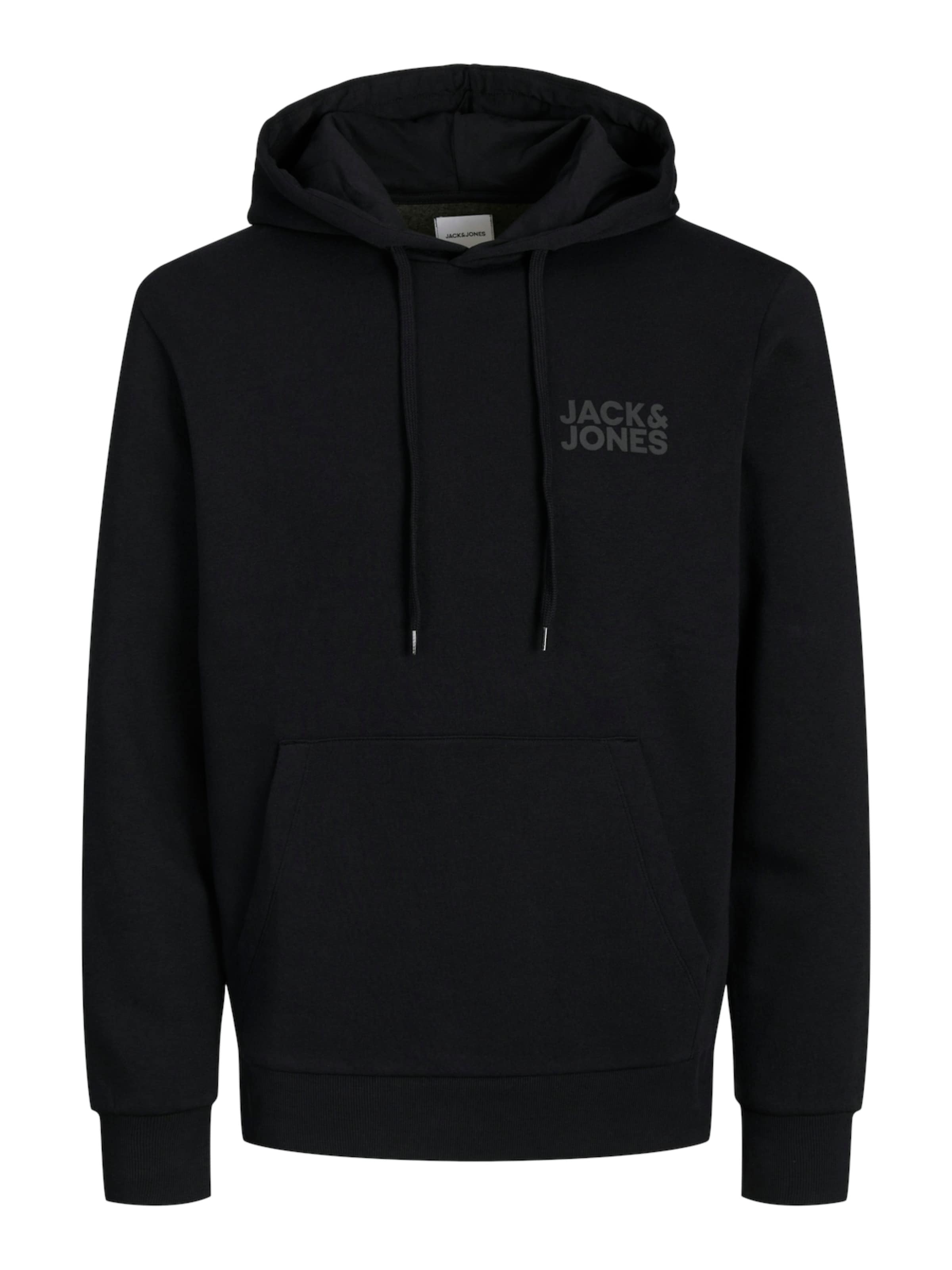 JACK & JONES Свитшот в Черный: спереди