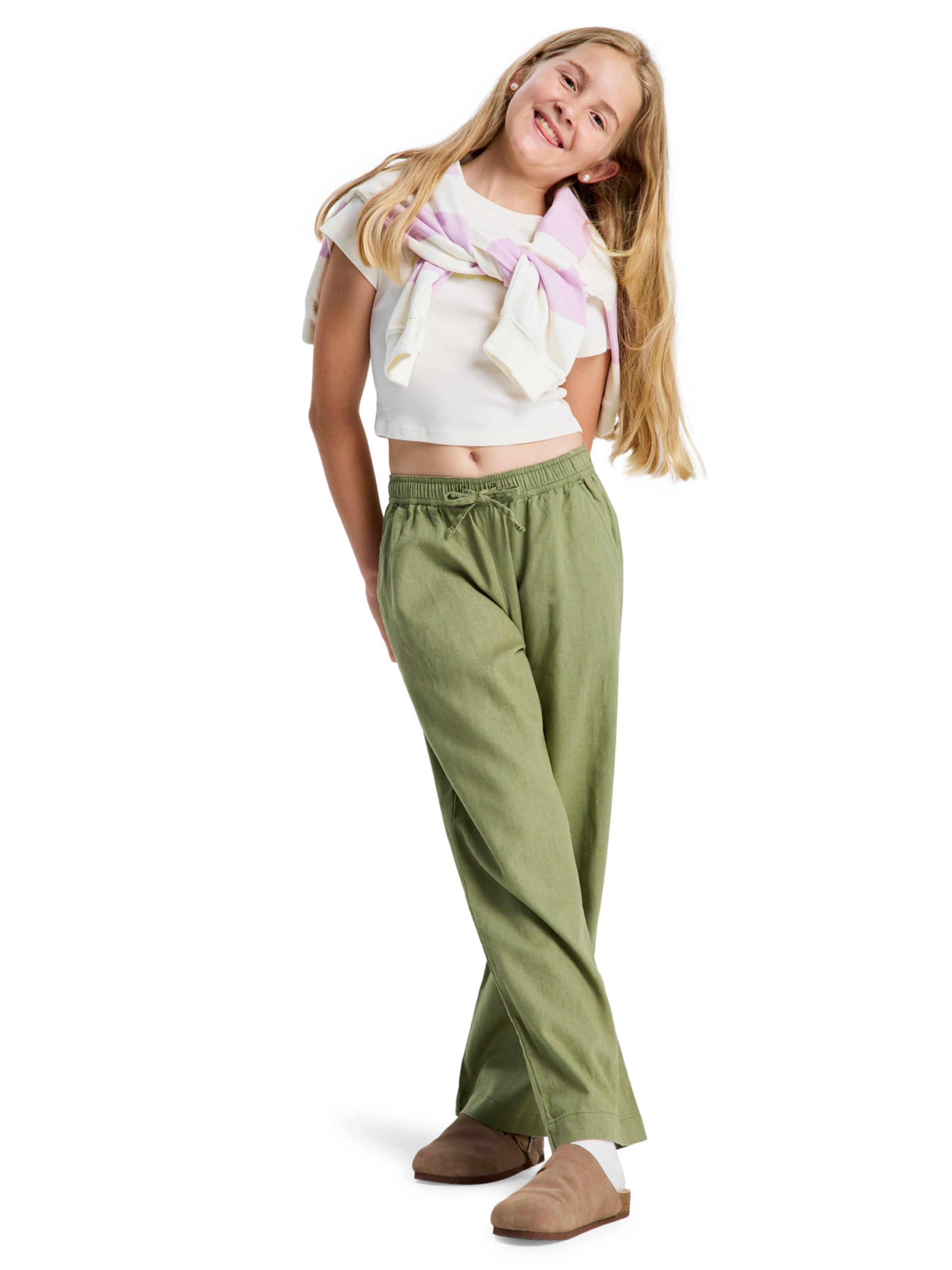 ROXY Wide Leg Hose 'Lekeitio Break' in Grün