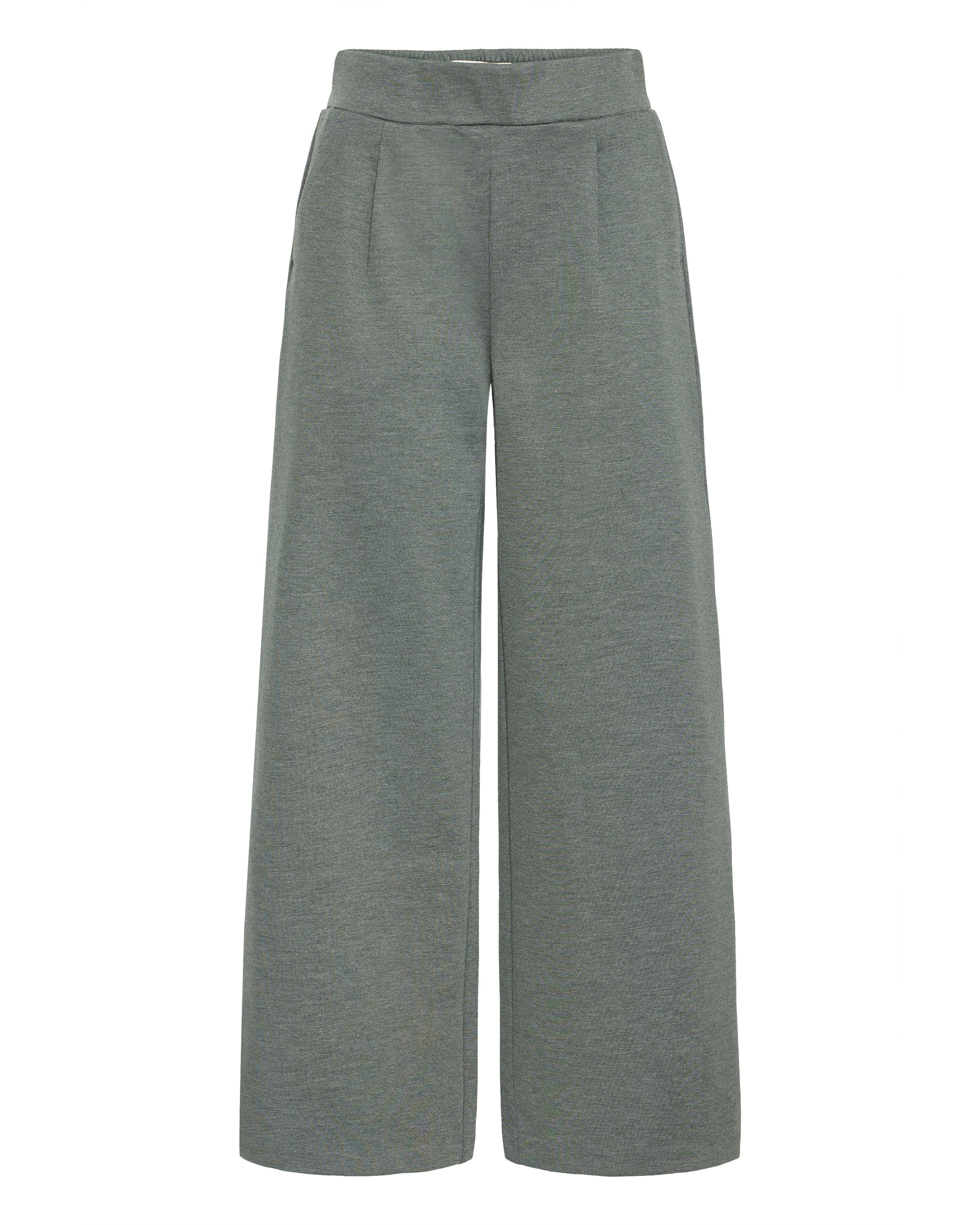 Wide Leg Pantalon 'BYRizetta' b.young en vert : devant