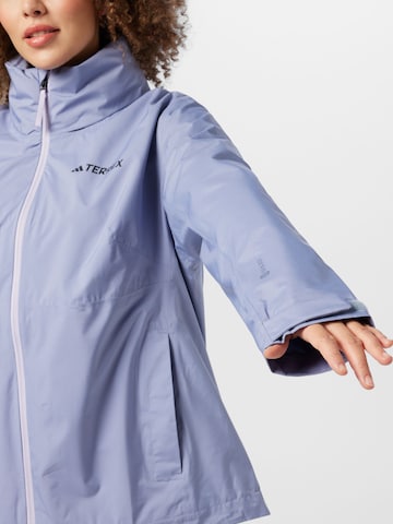 purpurinė ADIDAS TERREX Sportinė striukė 'Multi Rain.Rdy 2-Layer Rain '