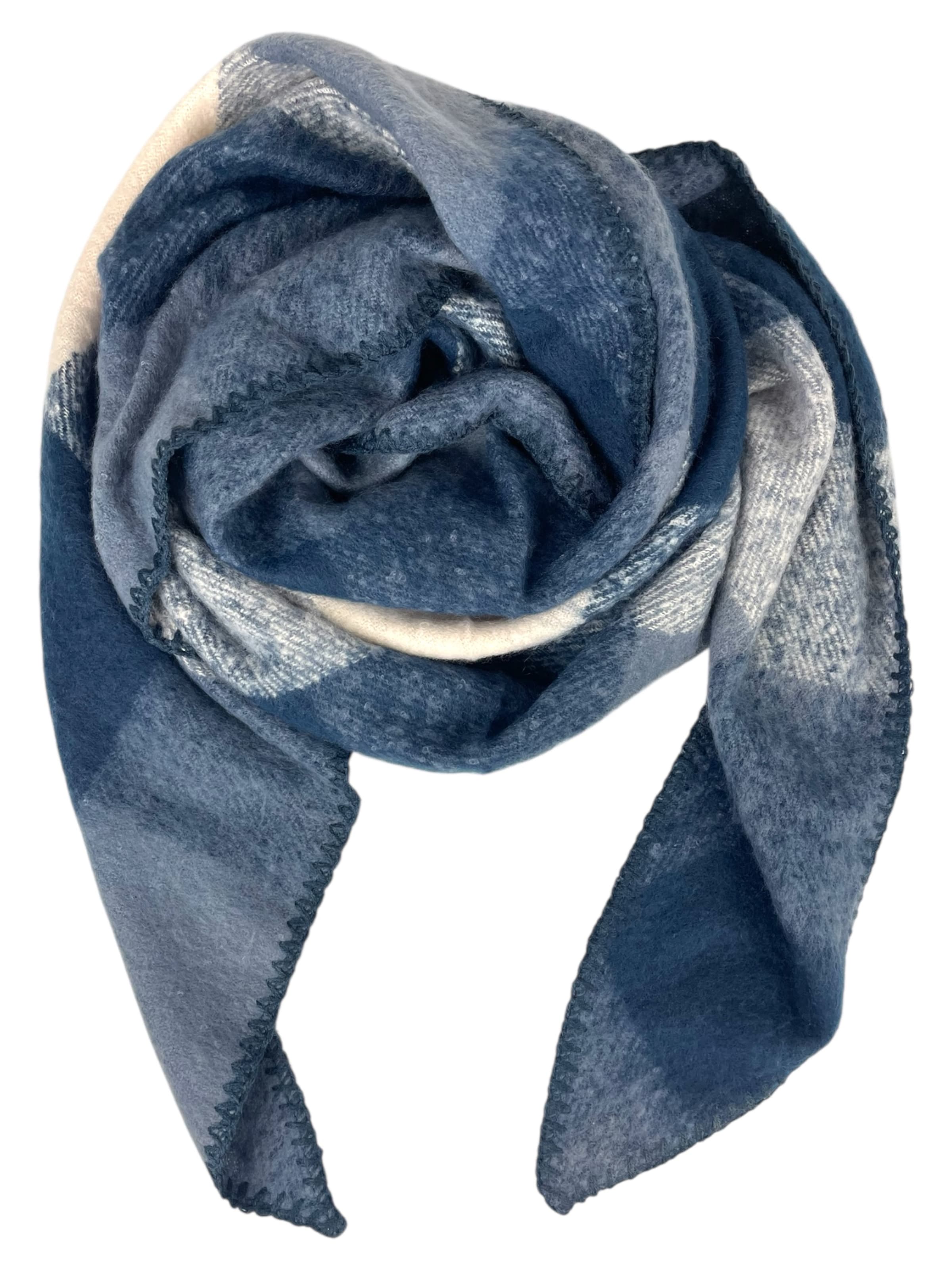 Kumixi Sjaal 'Karo' in Blauw: voorkant