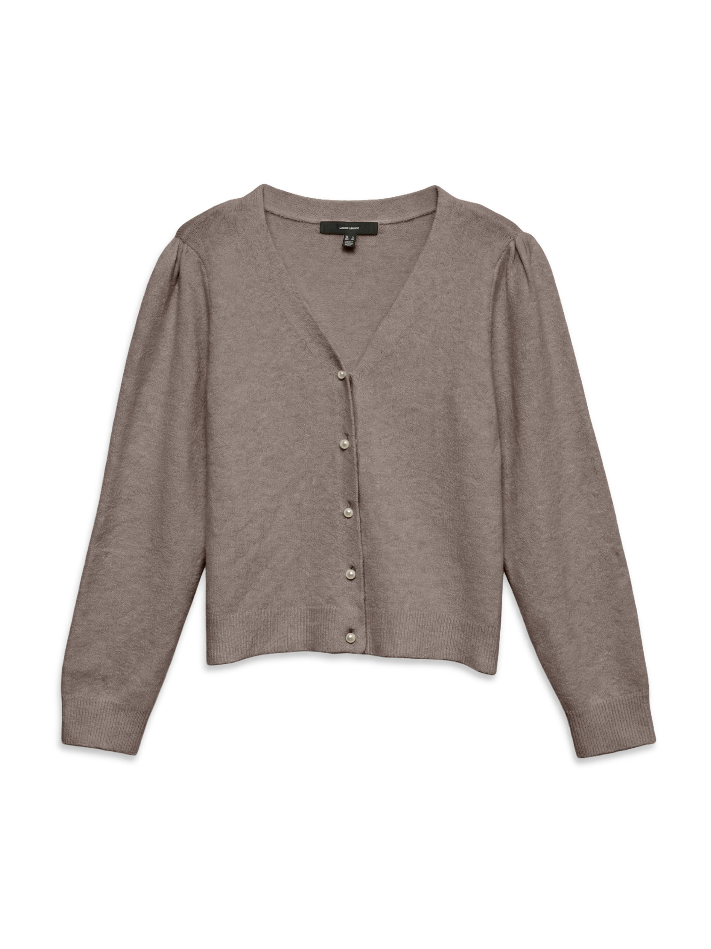 Vero Moda Tall Neuletakki 'VMDOFFY' koossa XS värissä taupe, Tuotenäkymä