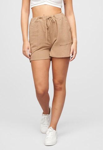 Cloud5ive Regular Trousers in Beige: front