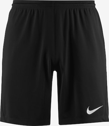 NIKE Sportbroek 'Park III' in Zwart: voorkant