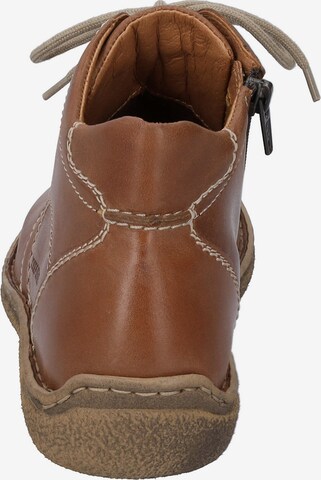 JOSEF SEIBEL Lace-Up Ankle Boots 'Neele' in Brown